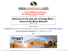 Tablet Screenshot of minermusic.com